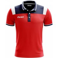 Zeus Vesuvio Herren Polo-Shirt navy rot von Zeus