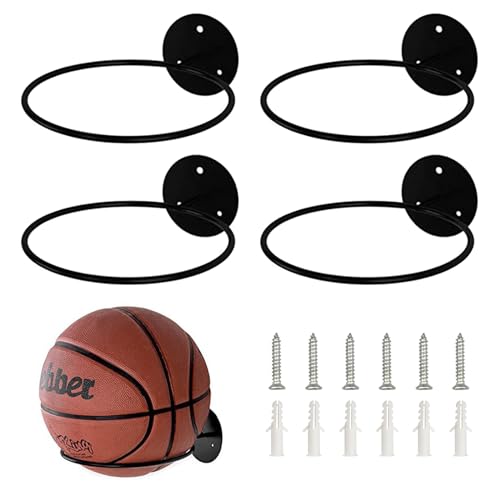 Zfseyuh Ballhalterung Wand 4 Stück Basketball Halterung Fußball Wandhalterung Metall Ballhalter Ballständer Wand Ball Halterung für Basketball Volleyball Fußball Rugby Zfseyuh Ballhalterung Wand 4 Stück Basketball Halterung Fußball Wandhalterung Metall Ballhalter Ballständer Wand Ball Halterung für Basketball Volleyball Fußball Rugby von Zfseyuh