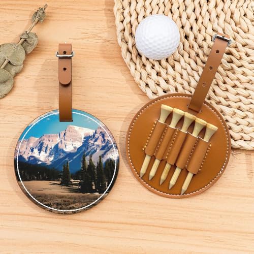 ZhanMg Braune Golftees Organizer Tasche - Vielseitige Rocky Mountains Gürtelclip Tasche für Golf Carry - Perfekter tragbarer Schutz auf dem Platz von ZhanMg