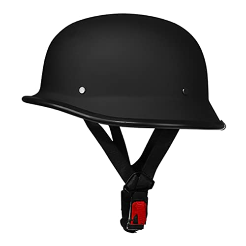 Halbschale Jet-Helm Brain-Cap ECE-Zulassung Adults Unisex Motorradhelm Offener Helm Mit Schnellverschluss Schnalle Retro Halbhelm Roller-Helm,Für Cruiser Scooter Moped 1,XXL von ZhangHai