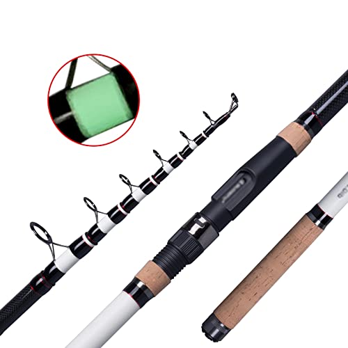 Teleskopangel Angelruten Teleskop Karpfen Angelrute T800 Carbon Fiber Tele Rotierenden Stangen 4,0 lb Power Nachtleuchtende Harte Pole 3,9 m zum Angeln in Salzwasser und Süßwasser von Zhaoj24-05