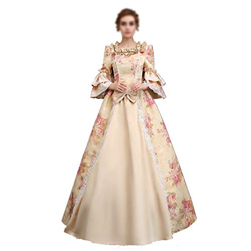 Zhenwo Rococo Barock Marie Antoinette Ballkleider 18. Jahrhundert, Renaissance, Historische Periode, Viktorianisches Kleid Für Frauen,XXL von Zhenwo