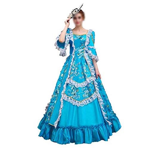 Zhenwo Women's Victorian Rococo Costume,Blau,XXXL von Zhenwo