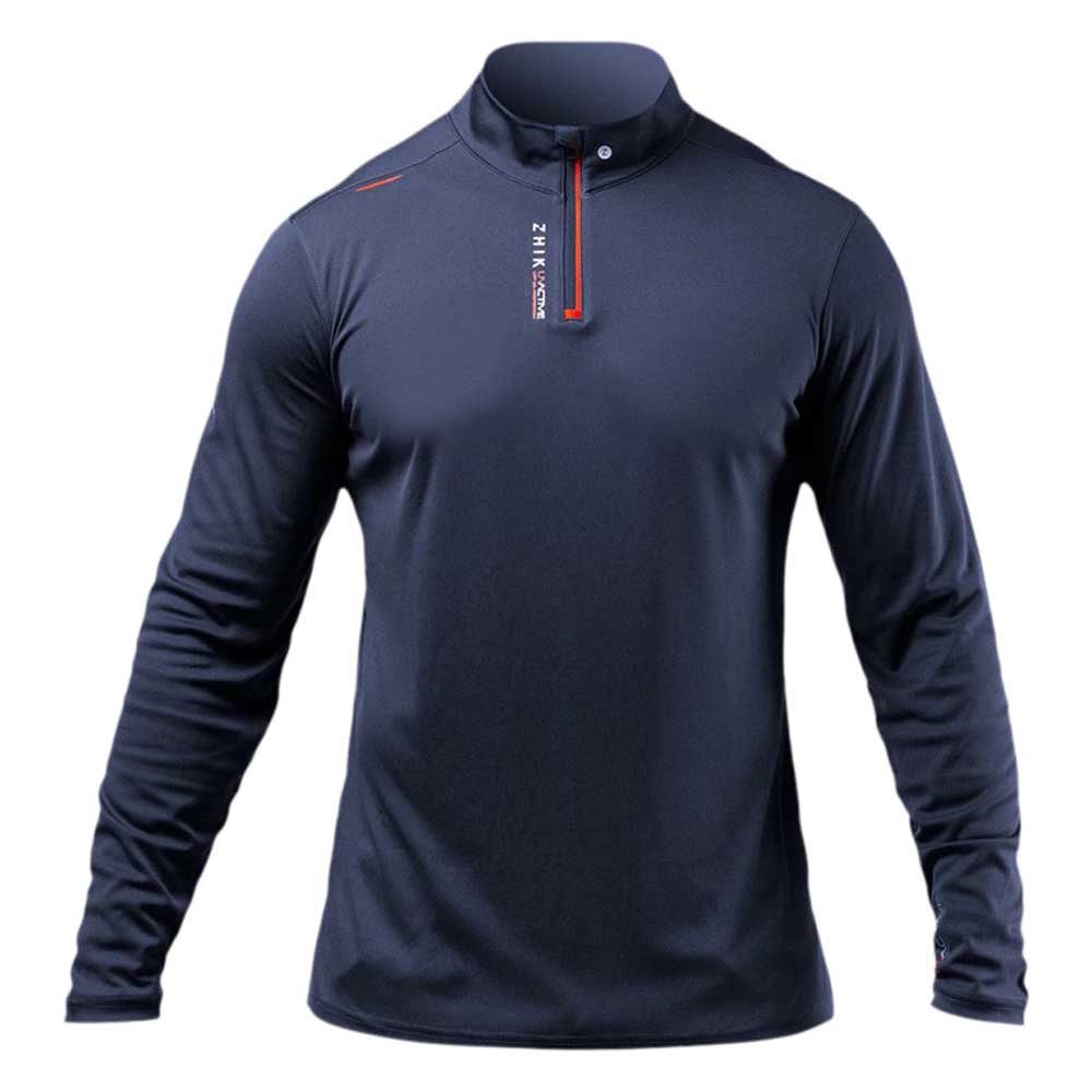 Zhik Uvactive™ Tie-down Strip Half Zip Long Sleeve T-shirt Blau M Mann von Zhik