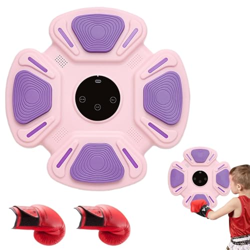 Musik Boxmaschine | Smart Wireless Boxmaschine | Elektronischer Smart Wireless Wall Mounted Boxing Trainer | Boxmaschine mit Boxhandschuhen | Workout Punching Musik Boxen Ziel für Workout von Ziabxhn