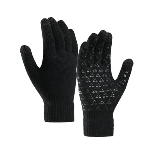 Ziabxhn Damen-Winterhandschuhe mit Touchscreen – Thermo-Handschuhe für kaltes Wetter, verdickte, isolierte Damen-Winterhandschuhe zum Fahren, Laufen, Radfahren von Ziabxhn