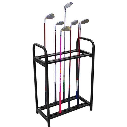 Ziabxhn Golf Club Holder | Golf Club Holder Stand | Golf Putter Storage Rack | Golf Storage Organizer | Golf Putter Stand Floor Display Rack | Golf Club Rack for 18 Clubs for Indoor Home Club Garage von Ziabxhn