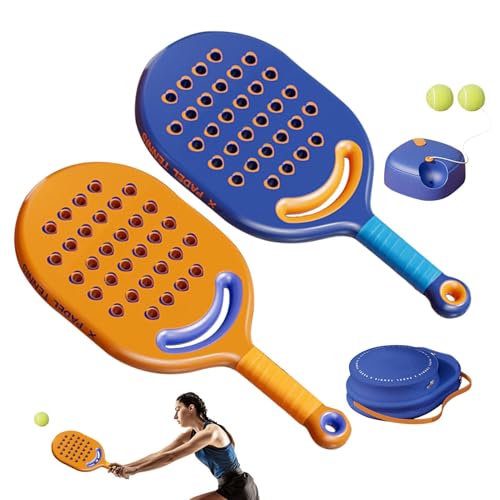 Ziabxhn Tennis-Übungs-Rebounder-Bälle,Tennis-Trainer-Rebound-Bälle - Solo Tennis-Übungstrainer Rebound-Ball mit Schnur,Tragbares Tennis-Trainingsset mit langem elastischem Seil für Erwachsene und von Ziabxhn