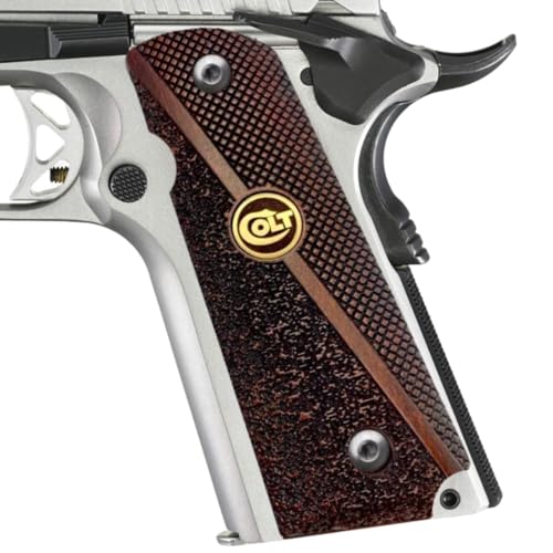 Zib Grips 1911 Original Series US Logo Holz 1911 Griffe, Ambi Safety Cut, Handfeuerwaffengriffe, Pistolengriffe, 1911 Holzgriffe, 1911 Griffe für volle Größe, 1911 Zubehör, Geschenk für Veteranen von Zib Grips