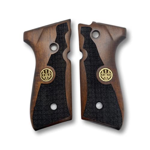 Zib Grips Handgefertigte Holzgriffe für für Beretta 92FS, 92, 92F, 92A1, 92FS INOX, 92G, 92D, 96, 96D, 96A1, M9, M9A1 und Girsan Regard MC-Griffe, Cachas para 9 mm für Beretta 92FS (Zib | Metall-Logo) Zib Grips Handgefertigte Holzgriffe für für Beretta 92FS, 92, 92F, 92A1, 92FS INOX, 92G, 92D, 96, 96D, 96A1, M9, M9A1 und Girsan Regard MC-Griffe, Cachas para 9 mm für Beretta 92FS (Zib | Metall-Logo) von Zib Grips