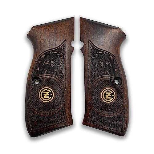 Zib Grips für CZ-75-Griffe / CZ85-Griffe / 75B CZ 75 / SP-01 75B CZ 75/85 Full Siz Handgefertigt aus Walnussholz Zib Grips für CZ-75-Griffe / CZ85-Griffe / 75B CZ 75 / SP-01 75B CZ 75/85 Full Siz Handgefertigt aus Walnussholz von Zib Grips