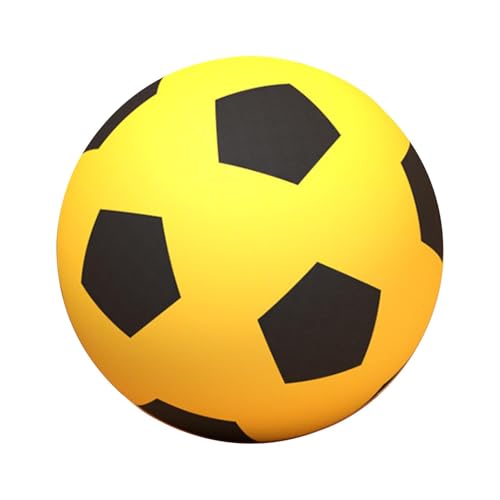 Zibeem Weicher, leiser Fußball, Fußball, lautloses Spielzeug - Soft-Fußball für drinnen und draußen für Kinder | Jonglierender, dribbelnder Fußball-Spielzeugball für Kinder und Erwachsene mit von Zibeem