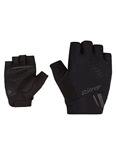 Ziener Damen CAITILIN Fahrrad-/Mountainbike-/Radsport-Handschuhe | Kurzfinger - atmungsaktiv/dämpfend, Black, 7,5 von Ziener