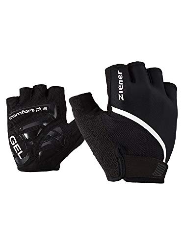 Ziener Herren Celal Fahrrad-/Mountainbike-/Radsport-Handschuhe | Kurzfinger - atmungsaktiv/dämpfend, Black, 7 von Ziener