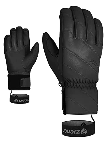 Ziener Alpine Damen Ski Handschuhe Leder Kuma schwarz - 8 Ziener Alpine Damen Ski Handschuhe Leder Kuma schwarz - 8 von Ziener