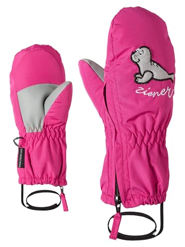 Ziener Baby LE ZOO MINIS glove Ski-handschuhe / Wintersport |warm, atmungsaktiv, rosa (pop pink), 80cm von Ziener