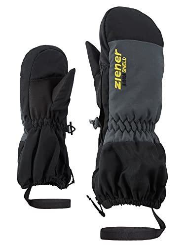 Ziener Kinder LEVI Ski-Handschuhe/Wintersport | wasserdicht atmungsaktiv, black, 98cm von Ziener