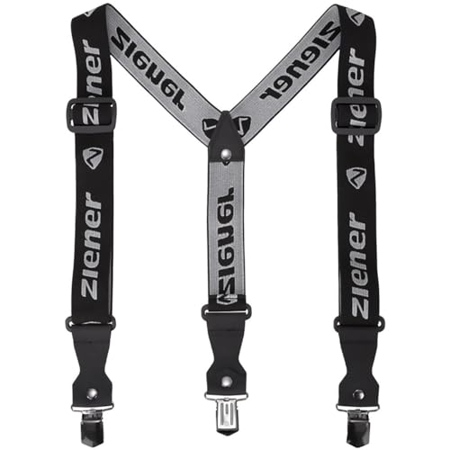Ziener Braces Clip Schwarz - Abnehmbarer elastischer Hosenträger, Größe M - Farbe Black Ziener Braces Clip Schwarz - Abnehmbarer elastischer Hosenträger, Größe M - Farbe Black von Ziener