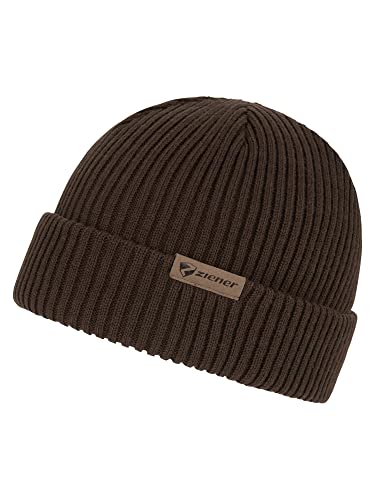 Ziener Damen/Herren IPU Mütze/gestrickt, Aufschlag, Wollanteil, Brown, Einheitsgröße Ziener Damen/Herren IPU Mütze/gestrickt, Aufschlag, Wollanteil, Brown, Einheitsgröße von Ziener