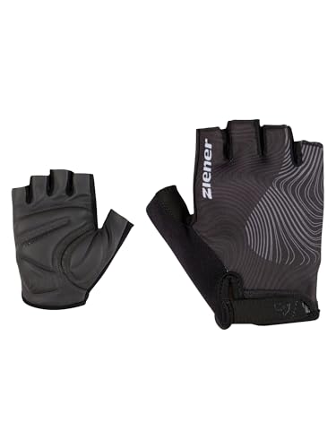 Ziener Damen CLENI Fahrrad-/Mountainbike-/Radsport-Handschuhe | Kurzfinger - atmungsaktiv/dämpfend, Black, 6,5 von Ziener