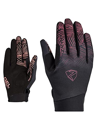 Ziener Damen Conny Fahrrad/Mountainbike/Radsport-Handschuhe | Langfinger mit Touchfunktion - atmungsaktiv,dämpfend, pink dust, 6,5 von Ziener