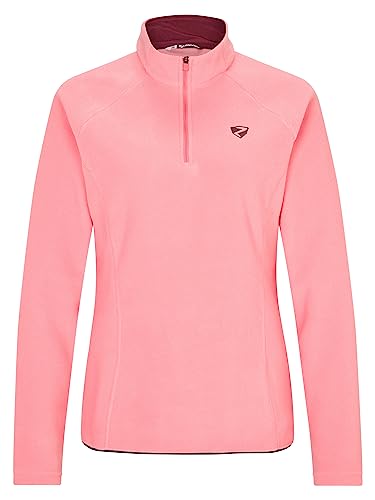 Ziener Damen JEMILA Skipullover Skirolli Funktions-Shirt | Langarm atmungsaktiv Fleece warm, pink vanilla, 40 von Ziener