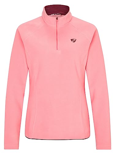 Ziener Damen JEMILA Skipullover Skirolli Funktions-Shirt | Langarm atmungsaktiv Fleece warm, pink vanilla, 38 von Ziener