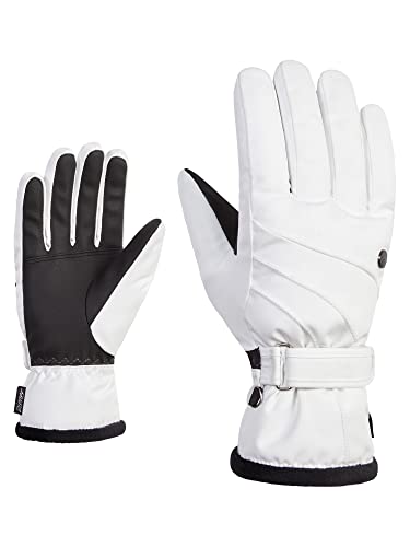 Ziener Damen KASA Ski-Handschuhe/Wintersport | extra warm, atmungsaktiv, G-Loft, White, 6 von Ziener