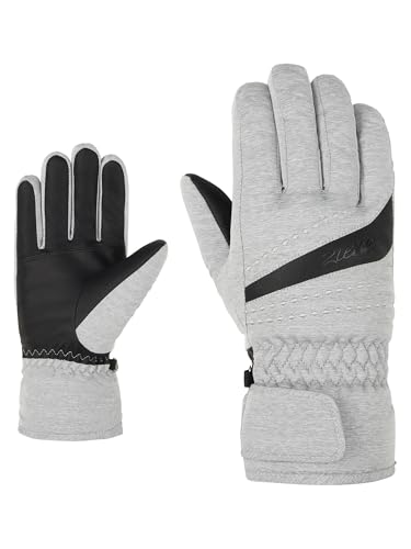 Ziener Damen KIRIA Ski-Handschuhe/Wintersport | Primaloft, warm, PFC frei, Light Melange, 6 von Ziener