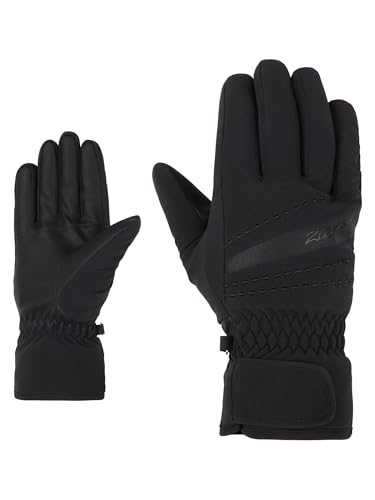 Ziener Damen KIRIA Ski-Handschuhe/Wintersport | Primaloft, warm, PFC frei, Black, 8,5 von Ziener