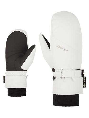 Ziener Damen KLAIRO Ski-Fäustling/Wintersport | Gore-Tex, sehr warm, White Fog, 7,5 von Ziener