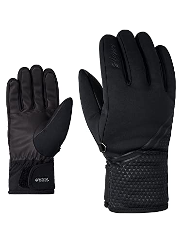 Ziener Damen Kanta GTX INF Ski-Handschuhe/Wintersport | Atmungsaktiv, Warm, Winddicht, Soft-Shell, Black, 8,5 von Ziener