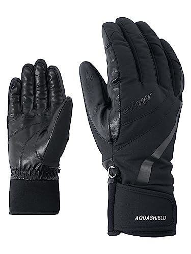 Ziener Damen Kitty AS Ski-Handschuhe/Wintersport | Wasserdicht Atmungsaktiv, black, 8 von Ziener