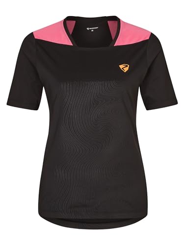 Ziener Damen NADELIA Funktions-Shirt - Fahrrad|Outdoor|Fitness|Sport - atmungsaktiv,schnelltrocknend,Kurzarm, Black, 34 von Ziener