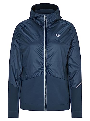 Ziener Damen NAKIMA Hybrid-/Aktiv-Jacke | atmungsaktiv, winddicht, funktionell, hale navy, 34 von Ziener