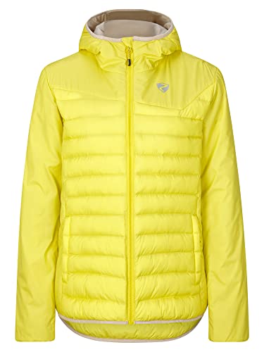 Ziener Damen NANTANA Wärme-Jacke Outdoor/Skitour | winddicht, Wolle, PFC frei, lemon glaze, 40 von Ziener