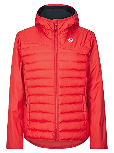 Ziener Damen NANTANA Wärme-Jacke Outdoor/Skitour | winddicht, Wolle, PFC frei, red, 42 von Ziener