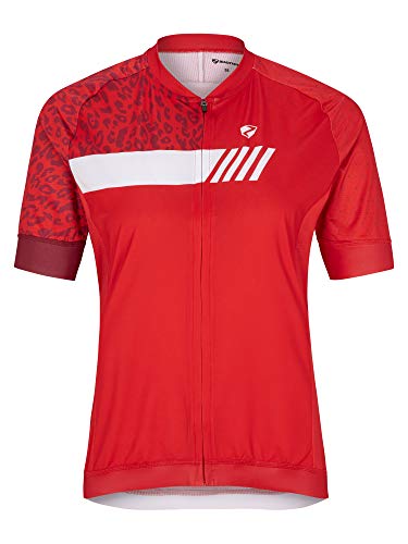 Ziener Damen NATJA Fahrradtrikot/Radtrikot - Mountainbike/Rennrad - atmungsaktiv|schnelltrocknend|elastisch|Kurzarm, red, 40 Ziener Damen NATJA Fahrradtrikot/Radtrikot - Mountainbike/Rennrad - atmungsaktiv|schnelltrocknend|elastisch|Kurzarm, red, 40 von Ziener