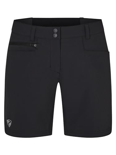 Ziener Damen NEJA Outdoor-Shorts/Rad- / Wander-Hose - atmungsaktiv,schnelltrocknend,elastisch, Black, 46 von Ziener