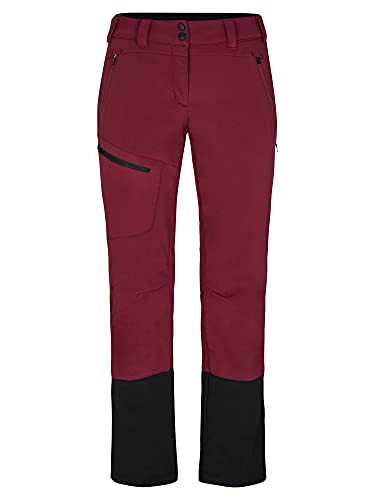 Ziener Damen NOLANE Softshell Hybrid Hose | Skitour, winddicht, elastisch, funktionell, berry, 42 von Ziener