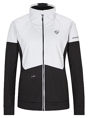 Ziener Damen NORIKA Softshell- / Hybrid-Jacke Skitour | atmungsaktiv, winddicht, funktionell, black, 40 von Ziener