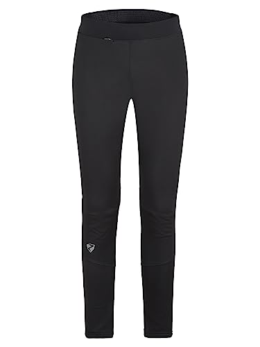 Ziener Damen NURA Softshell-Hose, Langlauf-Tight | Winddicht, elastisch, Black, 34 von Ziener