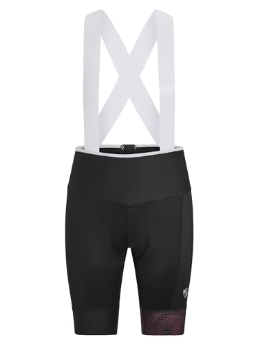 Ziener Damen NYSA X-Race Fahrrad-Tight/Rad-Hose/Rennrad - atmungsaktiv,schnelltrocknend,gepolstert,Träger, Black/Bubblegum, 38 von Ziener