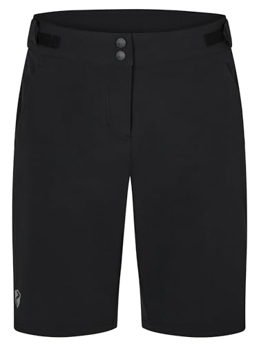 Ziener Damen Nilsa Outdoor-Shorts/Rad- / Wander-Hose - atmungsaktiv,schnelltrocknend,elastisch, Black, 42 von Ziener