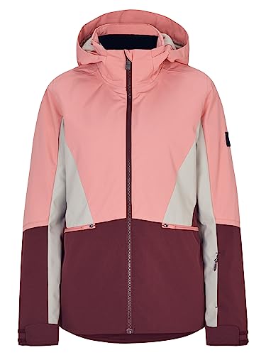 Ziener Damen TAIMI Ski-Jacke/Winter-Jacke | warm, atmungsaktiv, wasserdicht, pink vanilla stru, 44 von Ziener