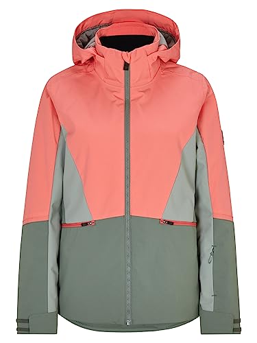 Ziener Damen TAIMI Ski-Jacke/Winter-Jacke | warm, atmungsaktiv, wasserdicht, vibrant peach, 36 von Ziener