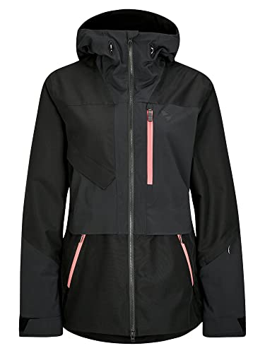 Ziener Damen TARSI Ski-Jacke/Freeride | sympatex, PFC frei, Wolle, black, 34 von Ziener