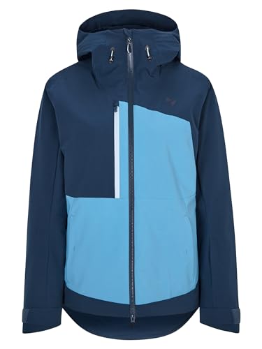 Ziener Damen TAYARA Ski-Jacke/Freeride | PFC frei, Wolle, wattiert, hale navy, 38 von Ziener