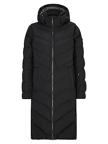 Ziener Damen TELSE Winter-Mantel | warm, atmungsaktiv, wasserdicht, knielang, black, 40 von Ziener