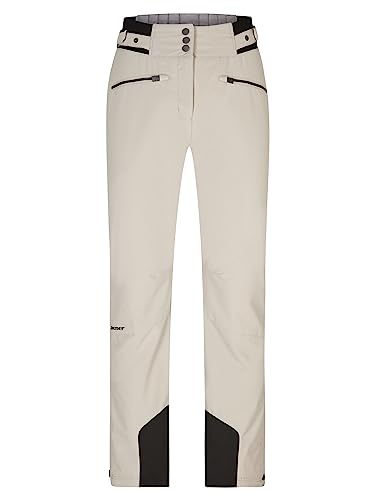 Ziener Damen TILLA Ski-Hose/Schnee-Hose | atmungsaktiv, wasserdicht, Primaloft, Silver beige DOB, 40 von Ziener